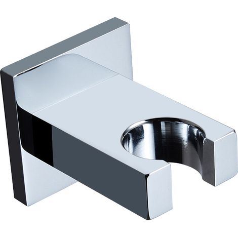 Support de pommeau de douche carré sans arrivée d'eau, chromé, noir, or, cuivre, fixation (1/5)