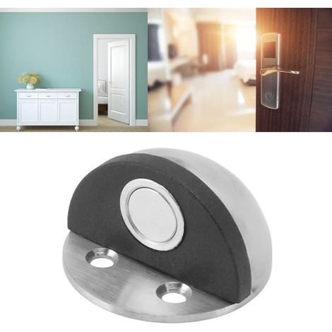 Ensemble de 6 pièces avec embout magnétique, sans perçage, butée de porte double usage, butée de sol magnétique, butée de porte anti-collision semi-circulaire (1/5)