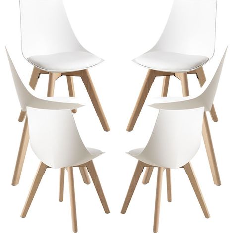 Packs Sillas Comedor - Pack 6 Sillas Blok - Blanco (1/5)