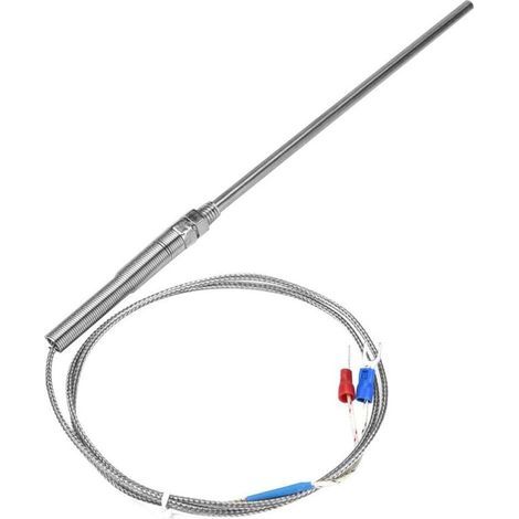 Sondes de Capteur de Thermocouple, Contrôleur de Température Capteur Thermocouple de Type K Haute Température(1M) (1/4)