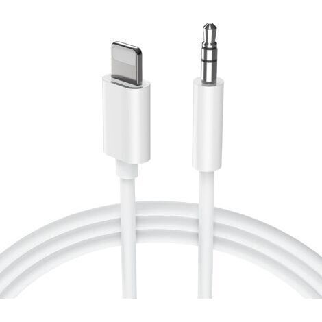Car Adapter Cable Lightning to 3.5mm Audio Cable Pingguo Aux Mobile Phone Cable (1/4)