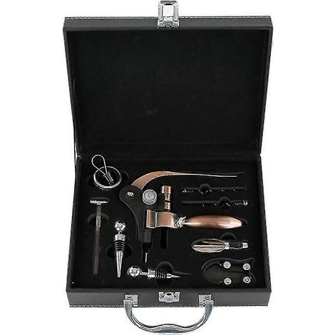 Coffret cadeau tire-bouchon lapin, tire-bouchon et verseur de vin, coffret en cuir premium. (1/5)