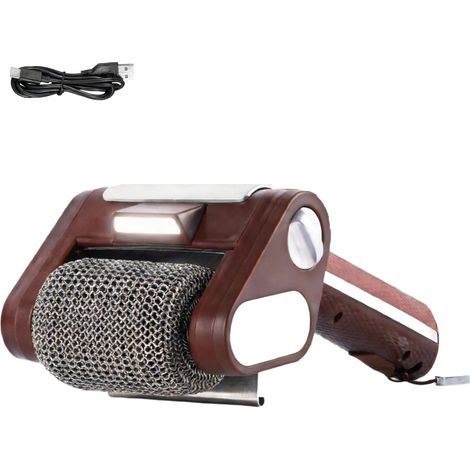 Brosse à barbecue électrique sans poils, brosse de nettoyage en acier inoxydable de 4000 mAh, avec lumière LED, lavable en machine et amovible, 350rpm (1/5)