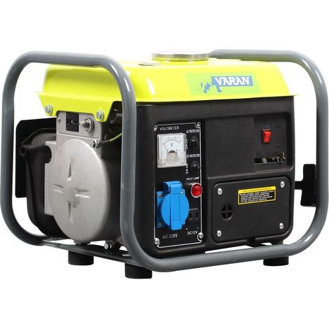 Varan Motors – Groupe électrogène portable 750W 925082 – Essence 1 x 230V – Autonomie 5.8h – Moteur 2-Temps, 1 Cylindre, refroidi à air