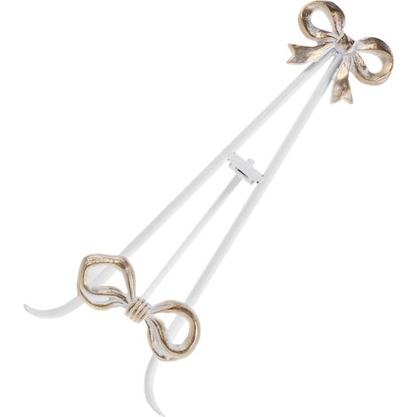 Présentoir Vintage en Métal Nœud Décoratif Support Multifonction pour Assiettes Cadres et Livres Format Compact Cuisine et Restaurant Chevalet Stable et Esthétique (1/5)