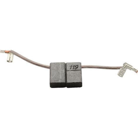 Balais de Charbon pour Makita Coupe-haie UH4510A - 6x10x15mm - Remplace CB-119 (1/2)