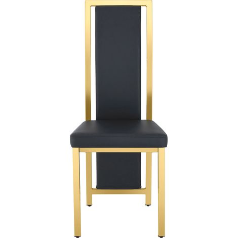 Set tavolo rotondo in vetro temperato 88 cm con 2 sedie in PU nere MODENUIT (1/5)
