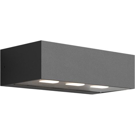 Forward Applique À 3 Lumières Asymétrique Pour Extérieur, Corps En Aluminium Noir, Optique Orientée Avec Led Intégrée 15,5W, 3000K, Ip54, 1744 Lumens (1/3)