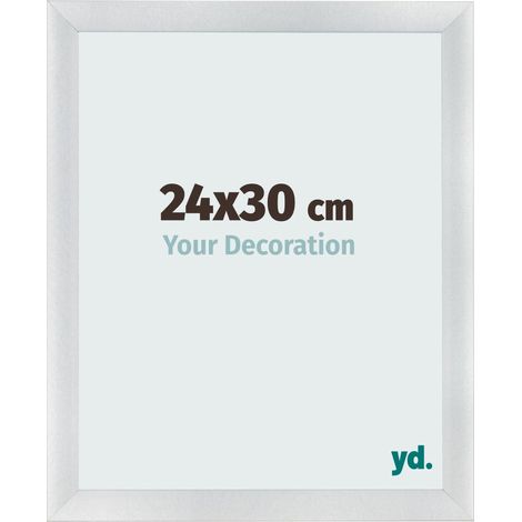 yd. - Cadre photo 24x30 - Argent Mat - MDF - Pisa (1/5)