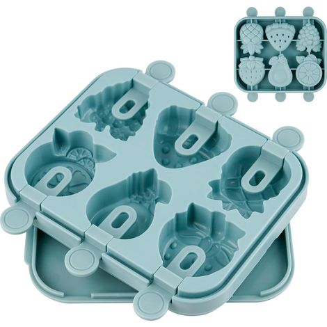 Eisformen Silikon Eis am Stiel Formen DIY Ice Mold Blau (1/5)