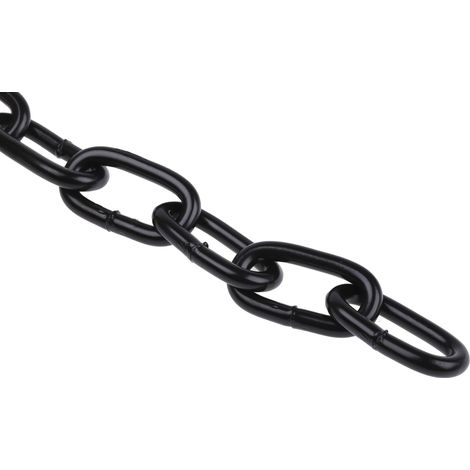 Chaîne de liaison, Acier Laqué, dia. 6.5mm, longueur 36mm, 150 kg de charge ( Prix pour Boîte de 10 Mètres )