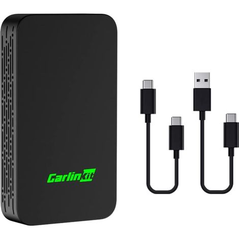 Adaptador inalámbrico 2air CarPlay Android Auto 5.0, para automóviles equipados con CarPlay y Android Auto, convierte CarPlay con cable a CarPlay inalámbrico, AA con cable a Android Auto inalámbrico (1/5)
