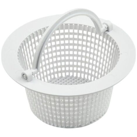 BUNTHAUS Runder Korb für Aufstellpool-Skimmer – Durchmesser 16 cm – Weiß (1/4)