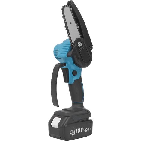 Scie à chaîne électrique sans fil, mini tronçonneuse portable à main, coupe rapide pour jardin, compatible batterie 18V (1/5)