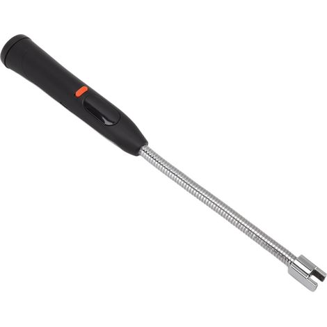 Briquet électrique rechargeable à arc flexible et capteur tactile avec lumière LED pour cuisine, cuisinière à gaz et bougies, noir (1/5)