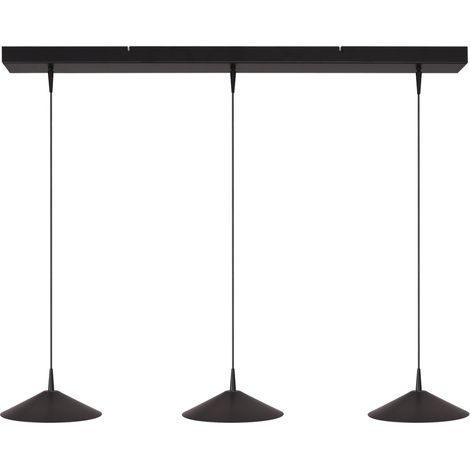Lampe pendante à 3 lampes Ceppo noir Ø 22cm - 2151-05-81-100-3-22 (1/3)