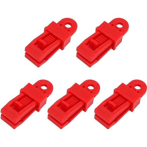 5x Planenklemmen, Seilklemmen, Windschutzschlaufe, Praktischer Zeltverschluss, Griffbefestigung
