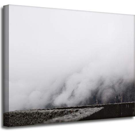Leinwanddruck Natur Nebel in den Bergen 50x40 cm