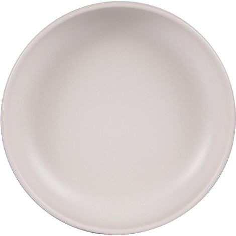 Table Passion - Assiette creuse Uno crème 22 cm (lot de 6)