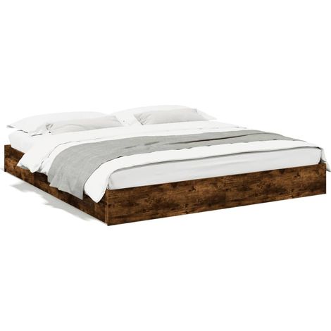 Maison Exclusive - Cama con cajones madera de ingeniería roble ah (1/5)