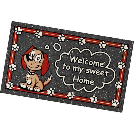 Zerbino Ingresso Gomma Moderno Interno Esterno Asciugapassi Antiscivolo 100% Made In Italy - D