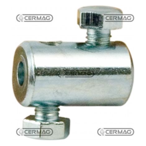 Morsetto fermacavi con doppia vite laterale diametro cavo 2.5 mm 60080