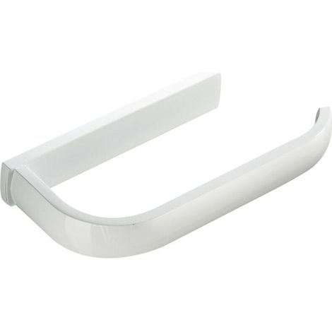Portarotolo da parete, adatto per bagno, cucina, ufficio, ecc., 195 x 88 x 26 mm (bianco) (1/5)