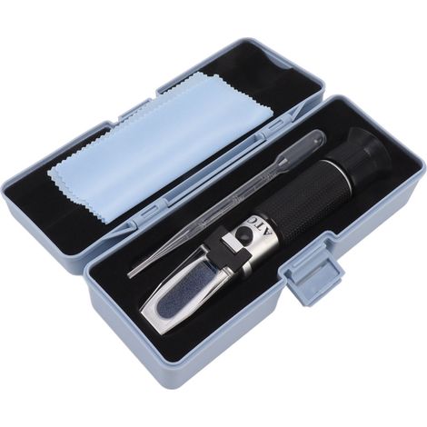 Réfractomètre portable 1.000-1.130 SG 0-32°Brix pour bière, fruits, vin avec compensation automatique de température (1/5)