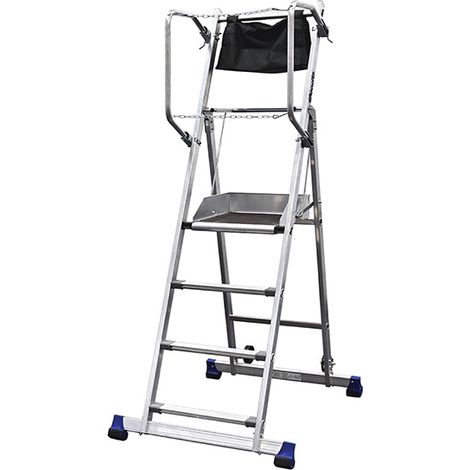 Profi Stehleiter 4 Stufen - Maximale Arbeitshöhe 2.90m - 18-134