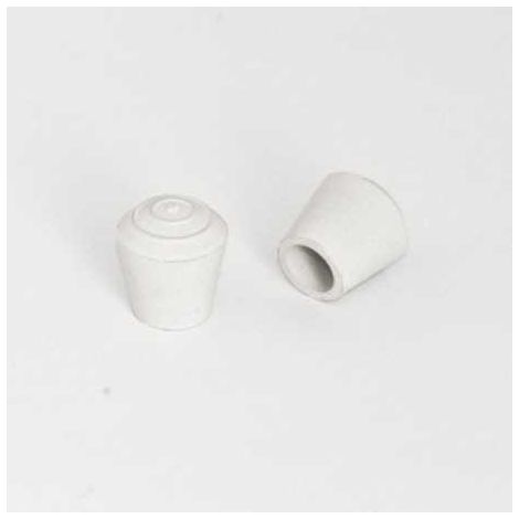Ajile - Embout caoutchouc enveloppant BLANC pour tube de diam. 10 mm (1/2)