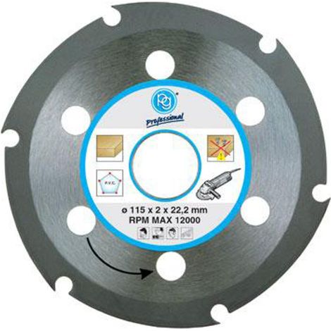 DISCO TAGLIO PER LEGNO-PVC Ø115MM "PG 419.90"