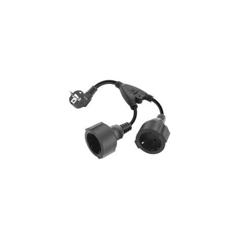 Adaptador de enchufe doble IP44 - Cable de extensión corto 2 en 1 para el hogar - Crezuo