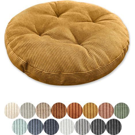 Coussin de siège rond de 30 cm d'épaisseur 6 cm 1 pièce, coussin de sol rond, coussin d'assise, housse de chaise, coussin pour chaise, rembourrage, housse pour salon, bureau, salle de (1/5)