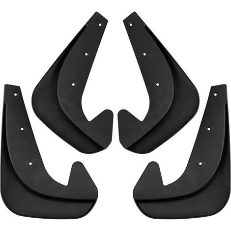 4pcs accessoires de style de roue de voiture, garde-boue de panneau anti-éclaboussures, garde-boue de garde-boue de voiture, garde-boue universels de voiture, kit de jeu de garde-boue, 18 (1/5)
