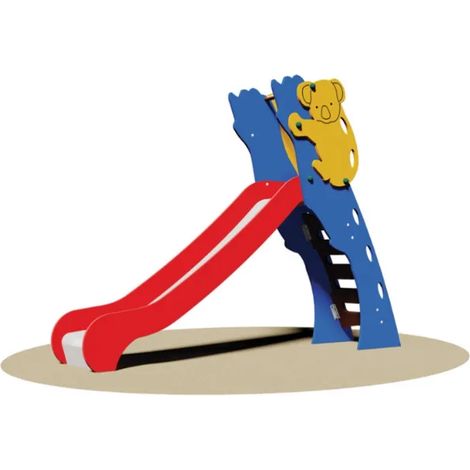 Scivolo Juma Giochipark H98cm in acciaio inox con sponde in legno o polietilene - Poly