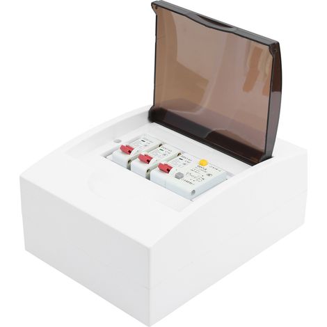 Tableau électrique double, disjoncteur différentiel 40 A, 30 mA + 2 disjoncteurs miniatures, alimentation électrique garage/bâtiment résidentiel, boîte de distribution électrique (1/5)