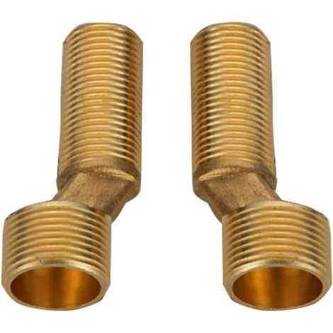 BUNTHAUS Cyslmuk – Raccord excentré mitigeur bain douche – Laiton coudé réducteur – Espacement réglable 135-165 mm – Installation facile (1/3)