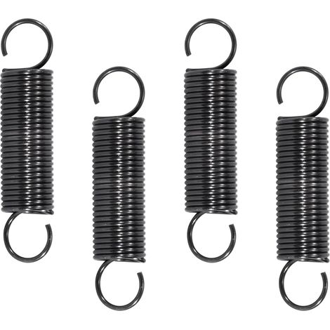 Traction Spring 70 mm Tension Springs with Hooks Piano Wire Springs Wire Diameter 1.6 mm Outer Diameter 16 mm Force 4.4 kg 4 Pieces (1/5)