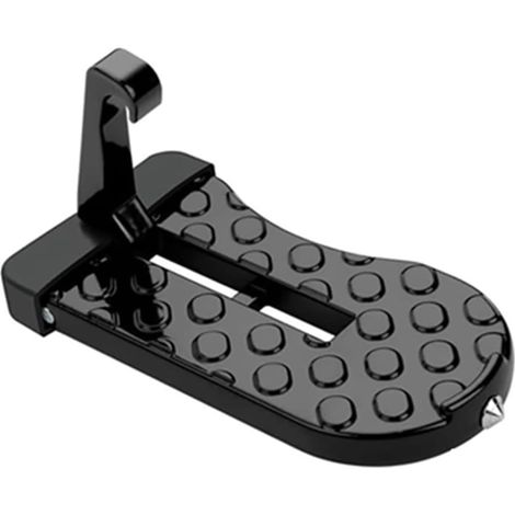 Marchepied de Porte de Voiture, Pédale Porte Voiture Pliable, Marche de Voiture, avec Marteau Sécurité, pour Voiture Camion Caravane(Noir) (1/5)