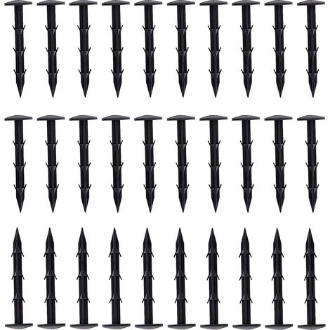 50 PCS Unkrautvlies Erdhaken,Extra Stark Erdanker,15 Länge,Kopfdurchmesser 3.5CM für Unkrautbekämpfung Herringe Boden Zelt Bodendeckerfolie,Maulwurfsgeflecht Allzweck (1/5)