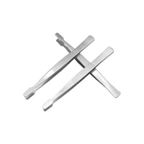 3pcs Timbre Pinces Pincettes Philatélie Outils ( Acier inoxydable, argent ) (1/5)