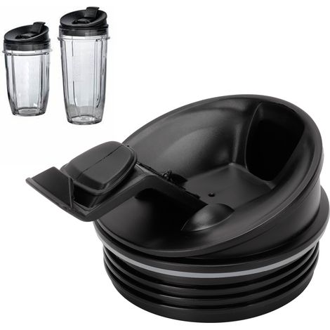 Tapa con bisagra de 473 ml (16 oz) para licuadoras Nutri Ninja, material duradero, hermética, pieza de repuesto para varios modelos (BL200, BL660, BL771, QB3000). (1/5)