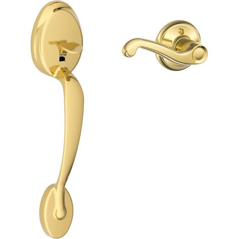 FE285 PLY 505 FLA 605 RH Plymouth Poignée d'entrée avant pour droitier Laiton brillant (1/4)