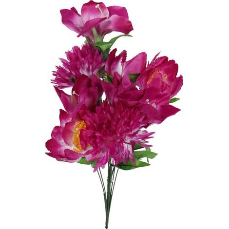 Strauß aus 9 gemischten Blumen: Chrysantheme, Amaryllis, Lilie, Lila (1/5)