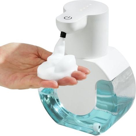 Distributore automatico di sapone per le mani, distributore di sapone schiumogeno per il bagno con sensore