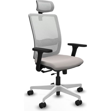 Chaise de bureau piqueras y crespo Haches blanc cuir synthétique (1/2)