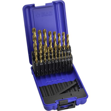 Broca Met Hss 01-10 Mm 19Pz Titanio 1466 Izar (1/4)