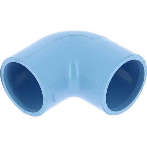 Coude 90° PVC bleu air comprimé femelle-femelle Ø25
