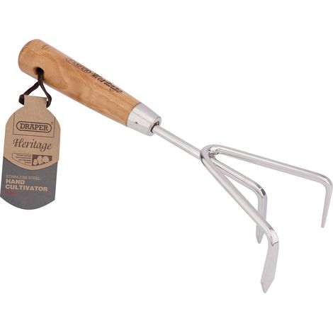 Draper Heritage Stainless Steel Hand Cultivator with Ash Handle (Model 99026) (1/5)