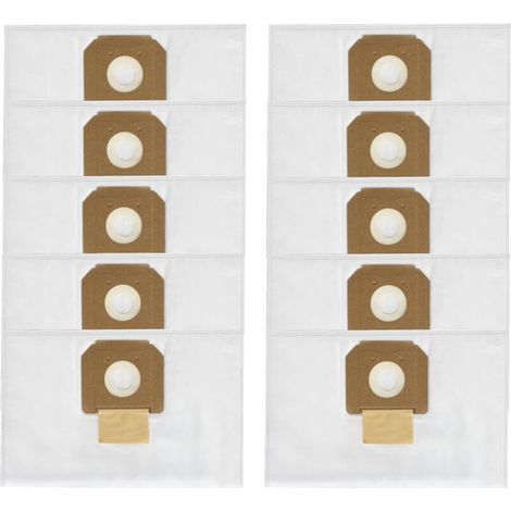 Sac à poussière filtrant en polaire VB090F pour collecteur de poussière d'atelier Bosc-h VAC090A , VAC090AH , VAC090S , 9 gallons , pièces de rechange pour sac à poussière et aspirateur HEPA , blanc - (1/4)